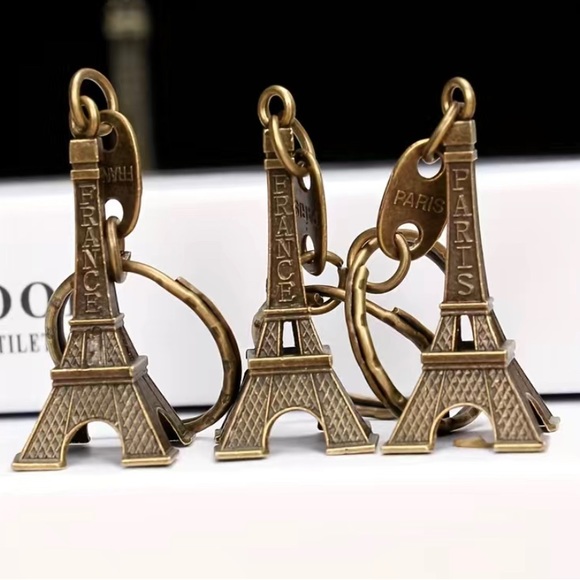 New Mini Eiffel Tower keychain, Bag charm or Lovely 3D decoration - Picture 3 of 6
